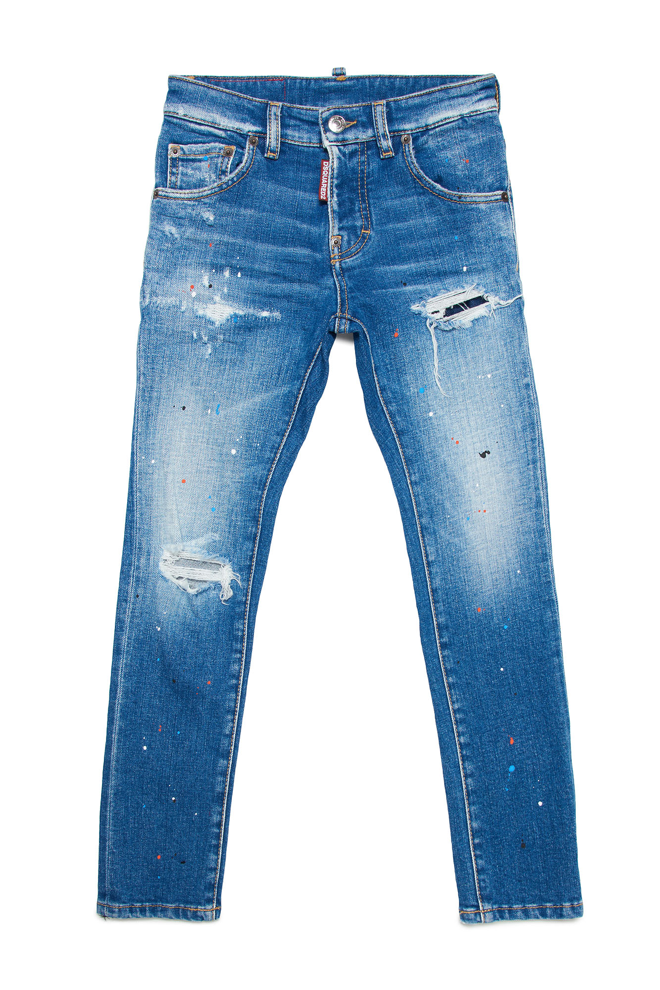 Skinny Jeans With Distressed Effect